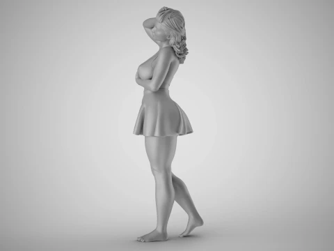 Pampered Girl 2 3D Print Model