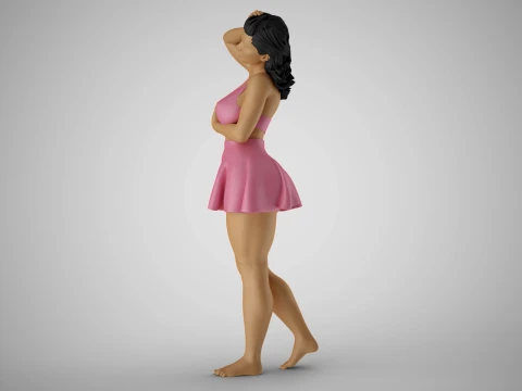 Pampered Girl 2 3D Print Model