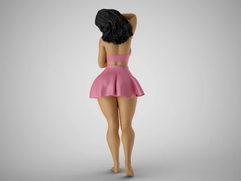 Pampered Girl 2 3D Print Model