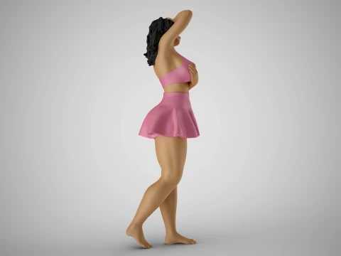 Pampered Girl 2 3D Print Model