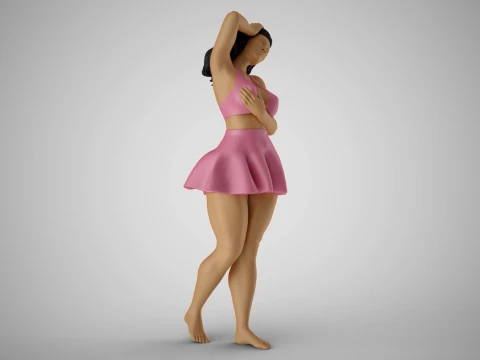 Pampered Girl 2 3D Print Model