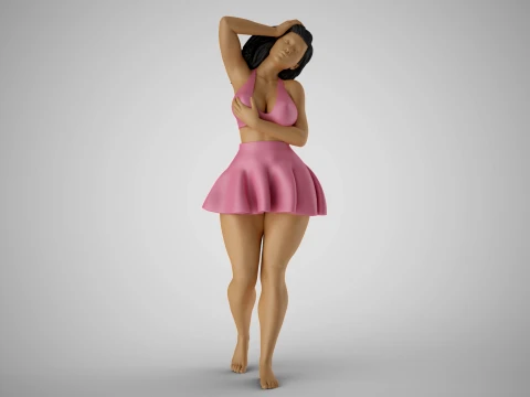 Pampered Girl 2 3D Print Model