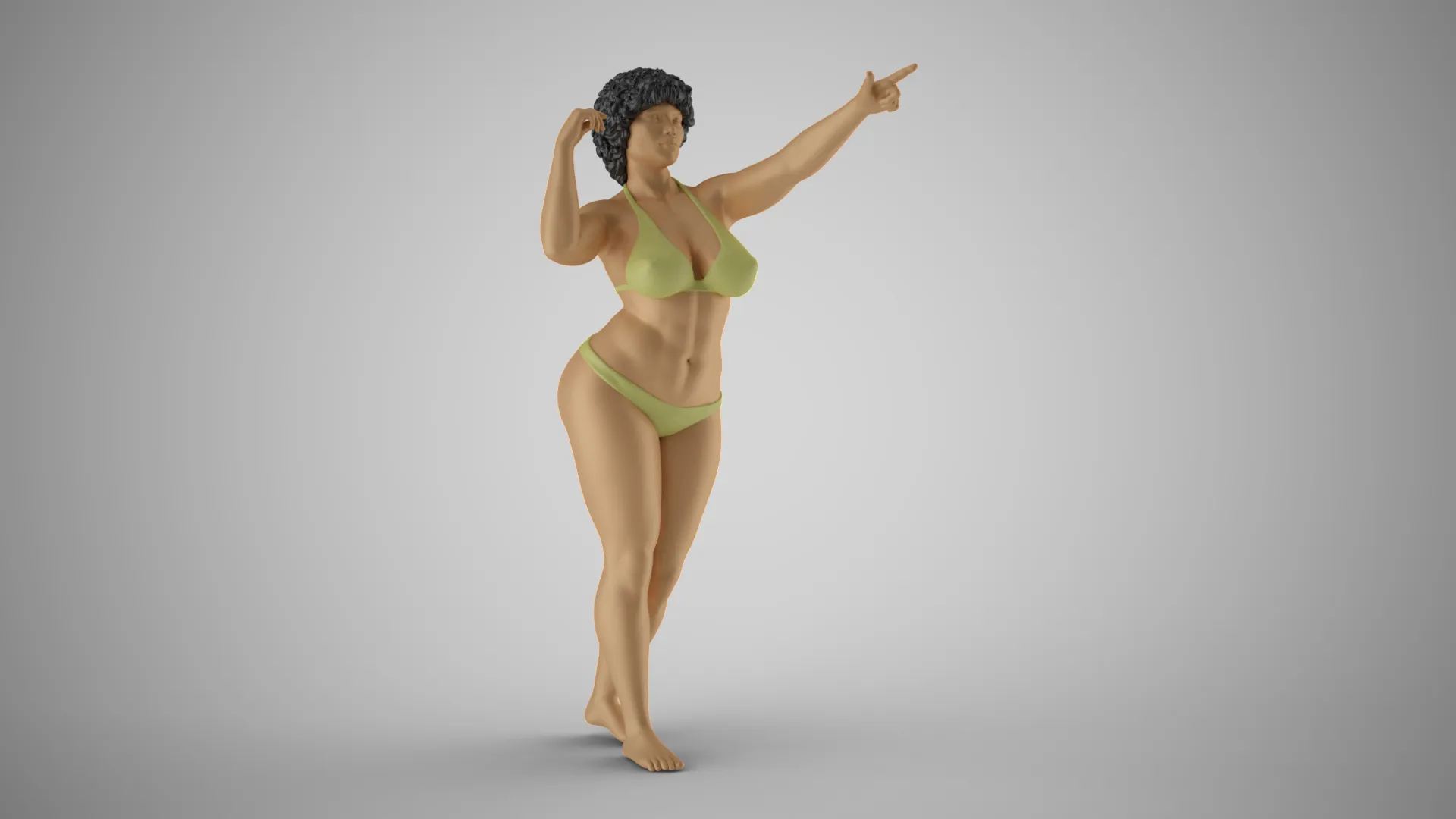 Maverick Woman 3D Print Model .c4d .max .obj .3ds .fbx .stl .blend 