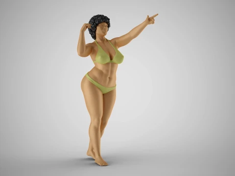 Maverick-vrouw 3D printmodel