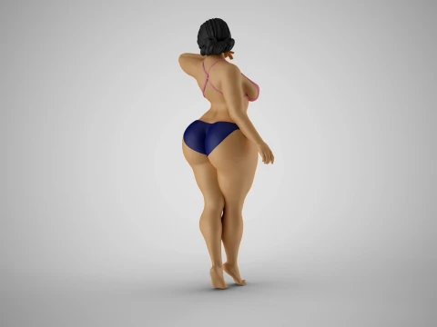 Girl Hiding her Face 3D Print Model