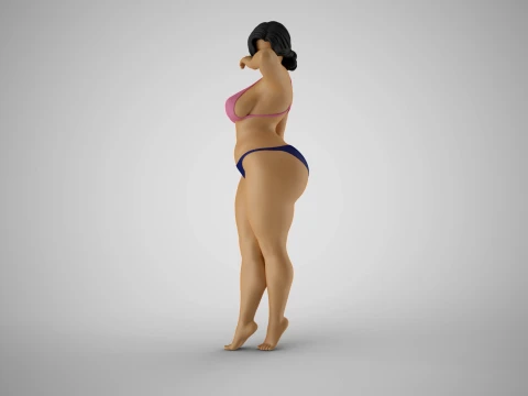 Girl Hiding her Face 3D Print Model