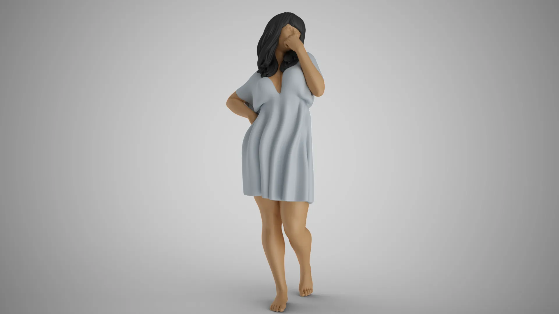 Suppressed Emotions 3D Print Model .c4d .max .obj .3ds .fbx .stl .blend 