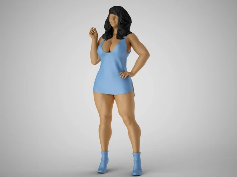 Girl Awesome Timing 3D Print Model
