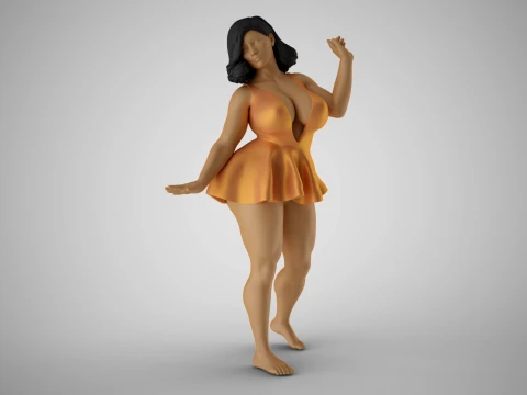 Ragazza pretenziosa Modello di stampa 3D