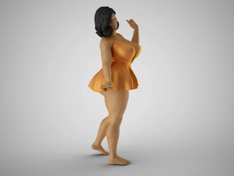Pretentious Girl 3D Print Model