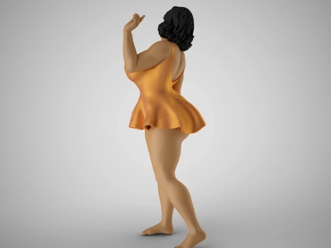 Pretentious Girl 3D Print Model