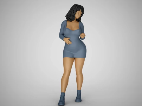 Chirp Girl 3D Print Model