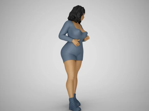 Chirp Girl 3D Print Model