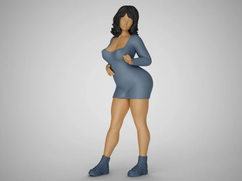 Chirp Girl 3D Print Model