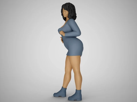 Chirp Girl 3D Print Model