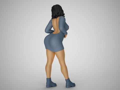 Chirp Girl 3D Print Model