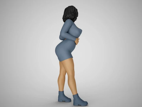 Chirp Girl 3D Print Model