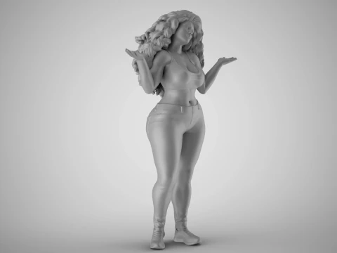 Unaware Woman 3D Print Model