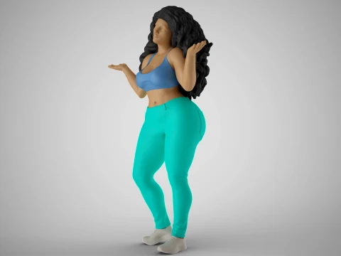Unaware Woman 3D Print Model
