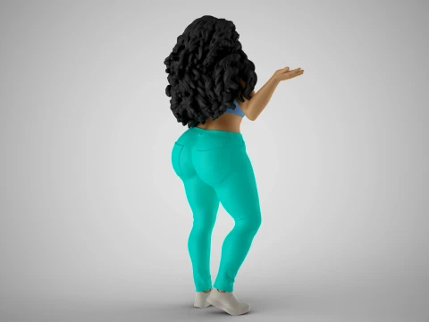 Unaware Woman 3D Print Model