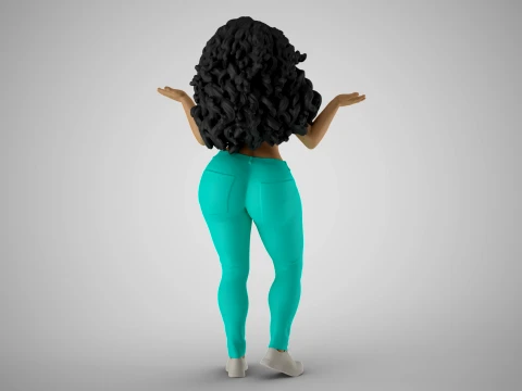 Unaware Woman 3D Print Model