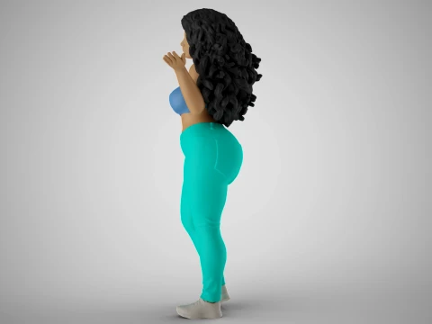 Unaware Woman 3D Print Model