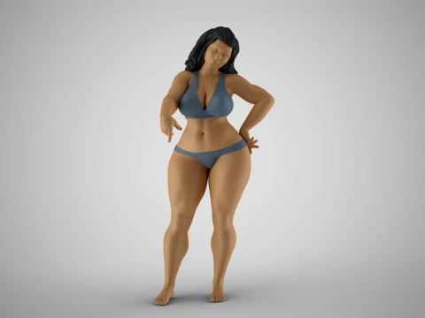 Woman Calling Here 3D Print Model