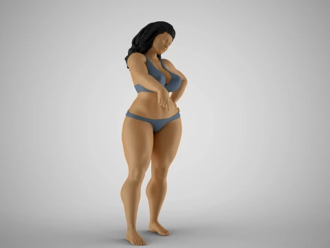 Woman Calling Here 3D Print Model