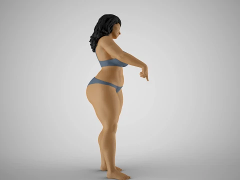 Woman Calling Here 3D Print Model