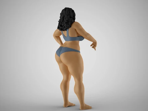 Woman Calling Here 3D Print Model