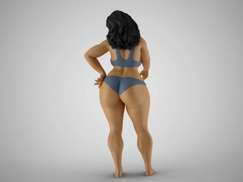 Woman Calling Here 3D Print Model