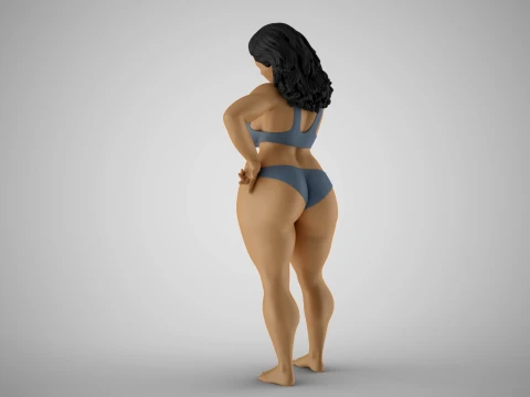 Woman Calling Here 3D Print Model