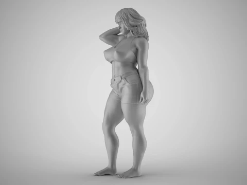Cheeky Girl 3D Print Model