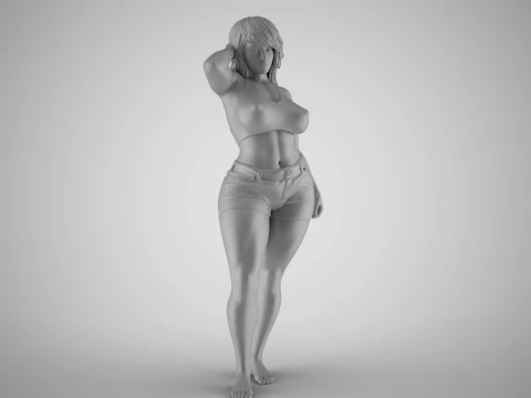 Cheeky Girl 3D Print Model
