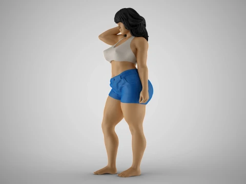 Cheeky Girl 3D Print Model