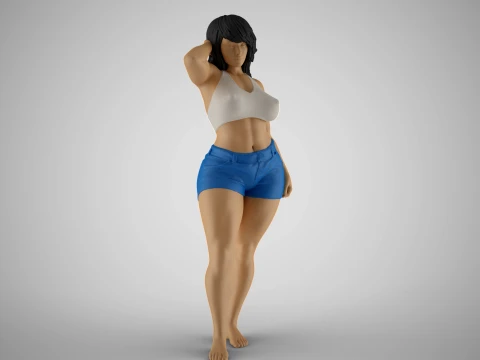 Cheeky Girl 3D Print Model