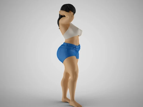 Cheeky Girl 3D Print Model
