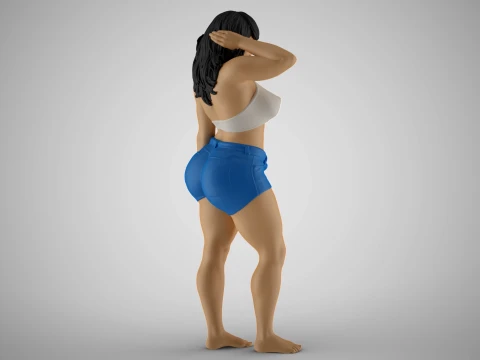 Cheeky Girl 3D Print Model