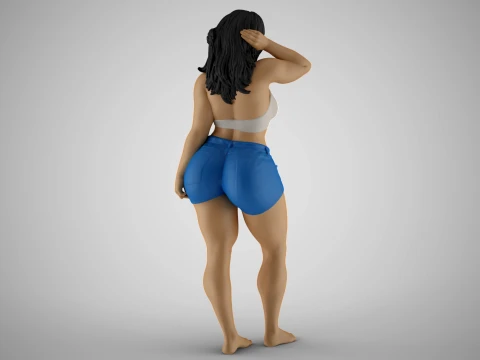 Cheeky Girl 3D Print Model