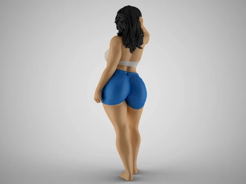 Cheeky Girl 3D Print Model