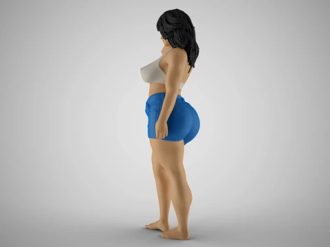 Cheeky Girl 3D Print Model