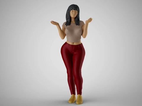 Unaware Woman 2 3D Print Model
