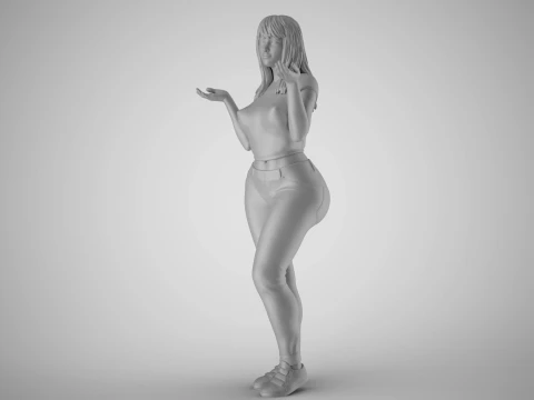 Unaware Woman 2 3D Print Model