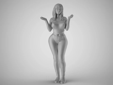 Unaware Woman 2 3D Print Model