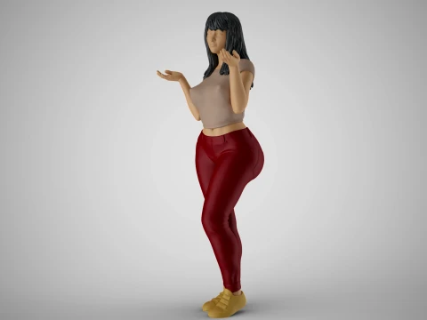 Unaware Woman 2 3D Print Model