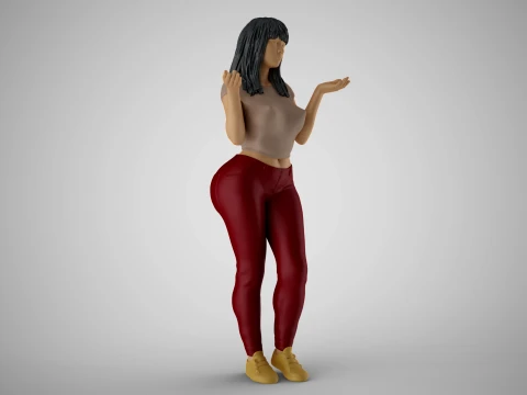 Unaware Woman 2 3D Print Model