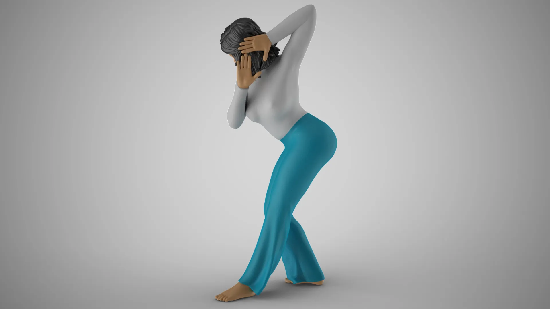 Gossip Girl Listening Through Neighbor 3D Print Model .c4d .max .obj .3ds .fbx .stl .blend 
