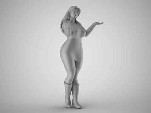 Unaware Woman 3 3D Print Model