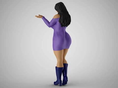Unaware Woman 3 3D Print Model