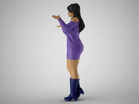 Unaware Woman 3 3D Print Model